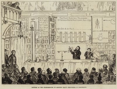 Charterhouse'da Stephen Gray'in Elektrikteki Keşifleri konulu konferans by George Cruikshank